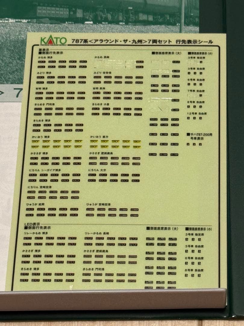 【室内灯付】KATO 787系 アラウンド・ザ・九州 7両セット