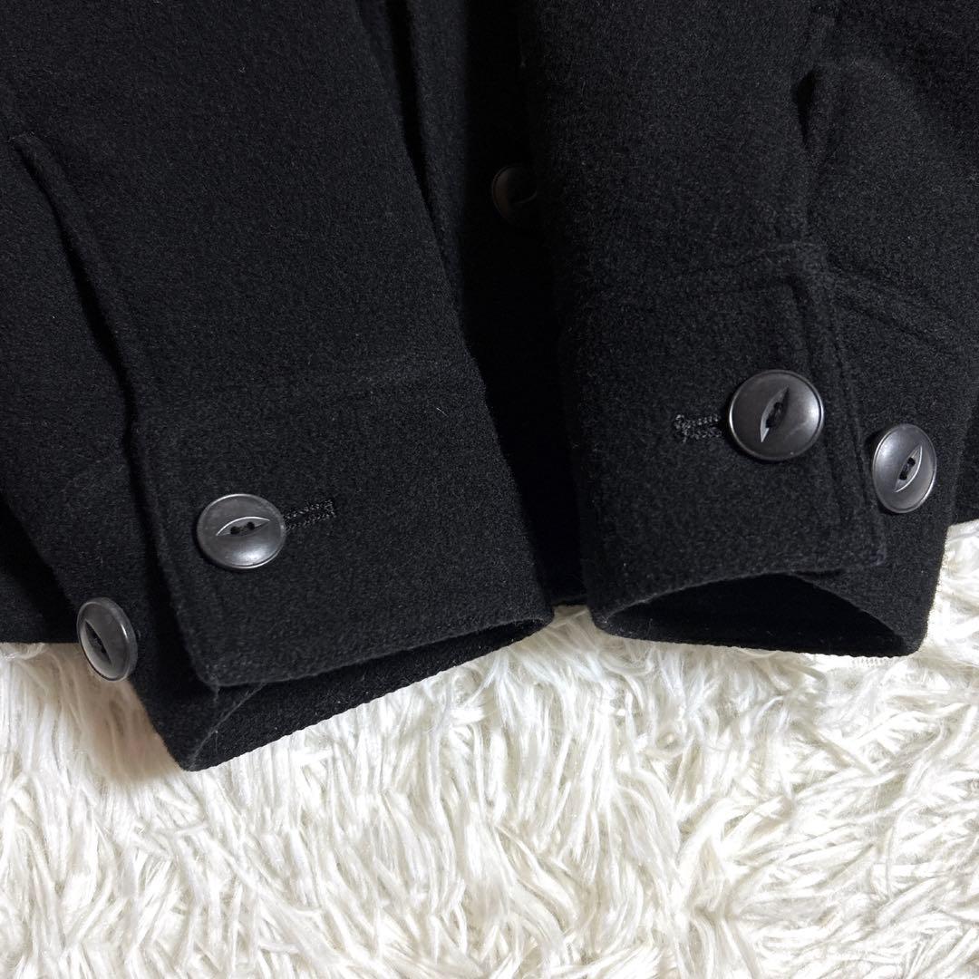 CALEE キャリー ウールジャケット キルティング 刺繍 ブラック 黒 M