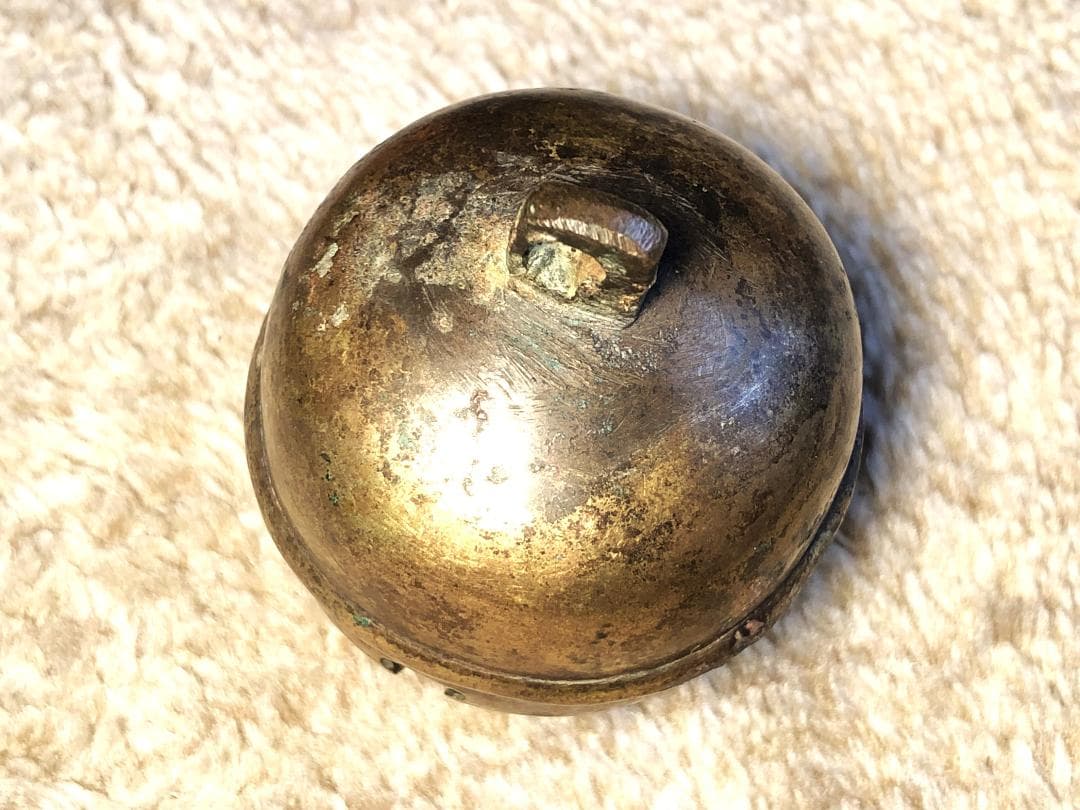 【 金銅鈴/馬鈴 】　江戸時代　6.1ｃｍ