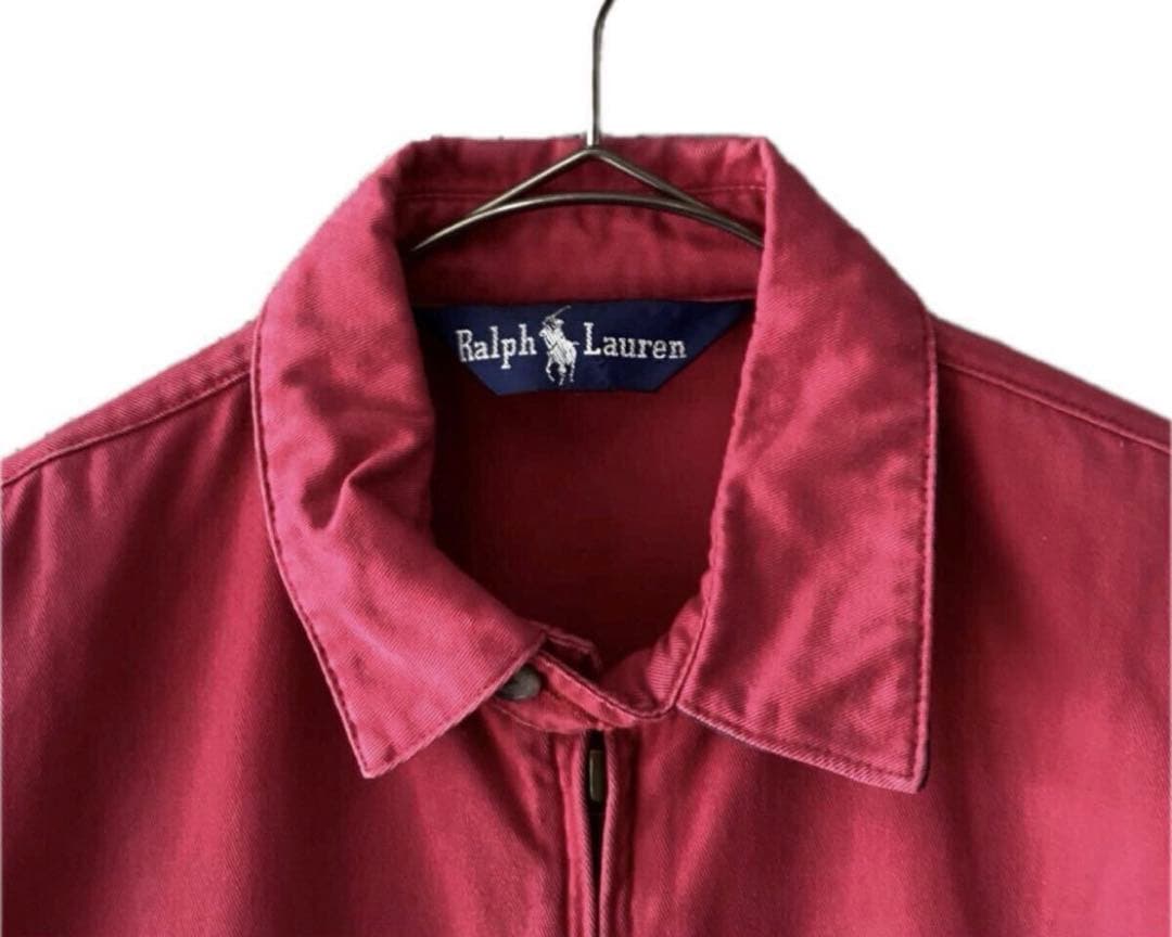 90s ラルフローレンスイングトップS マゼンタ ドリズラーRRLポロ