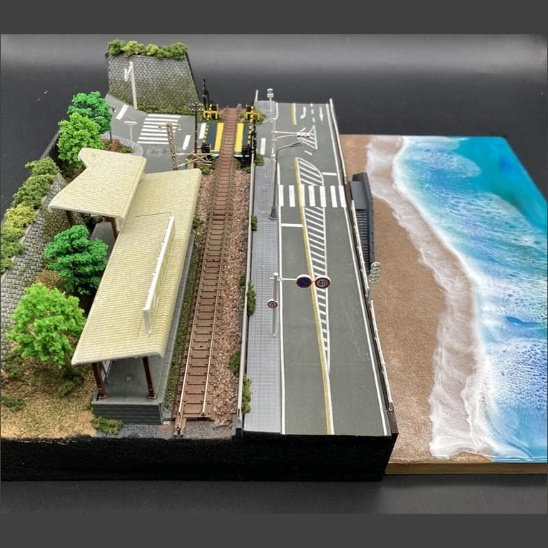 専用【江ノ電ジオラマ】鎌倉高校前駅＆スラムダンク踏切一体化 Nゲージ