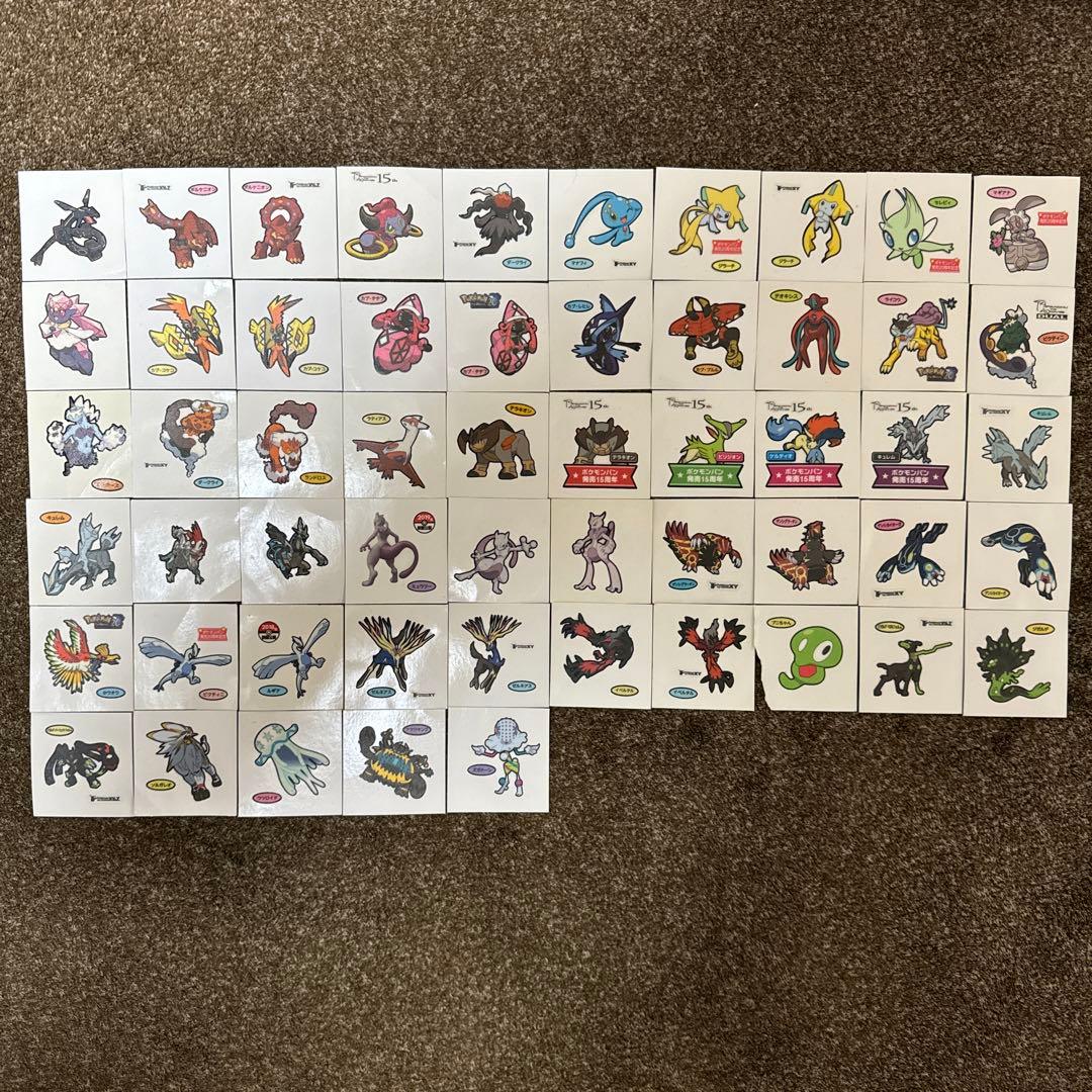 ポケモンパンデコキャラシール 伝説・まぼろし55枚 - メルカリ