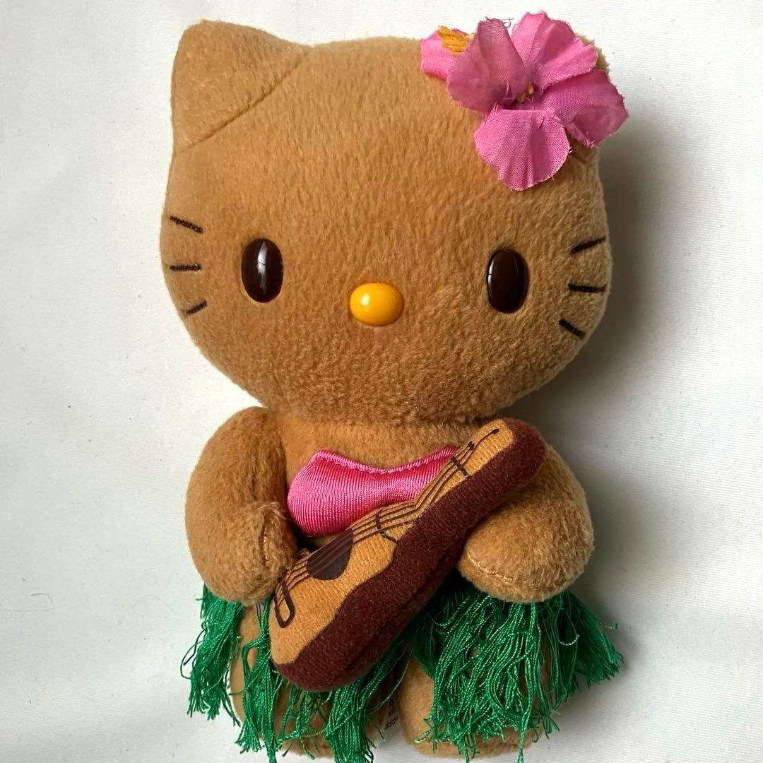 ハワイ限定 廃盤ハローキティ 日焼けキティ ウクレレぬいぐるみ