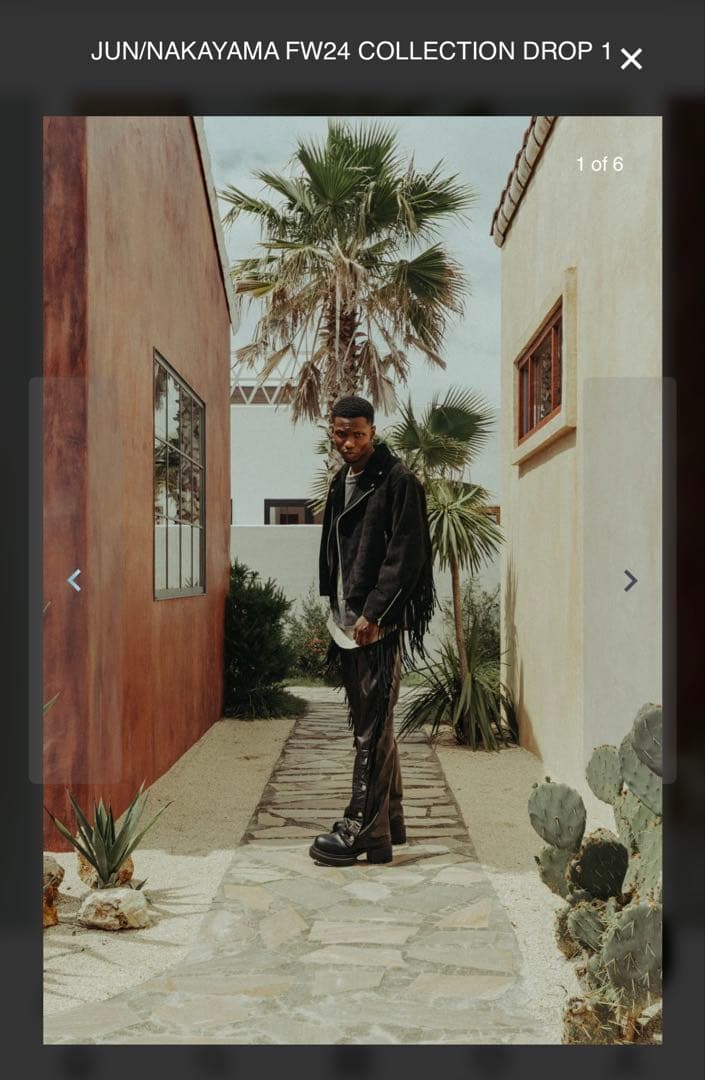 C*m様 未使用最終価格定価17万JUN NAKAYAMA フリンジライダースN