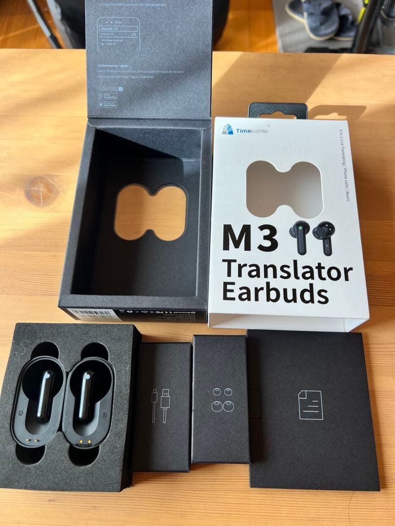 Timekettle M3 イヤホン翻訳機 オンライン式　メーカー保証 Timekettle M3 音声言語翻訳機イヤフォン/イヤピース