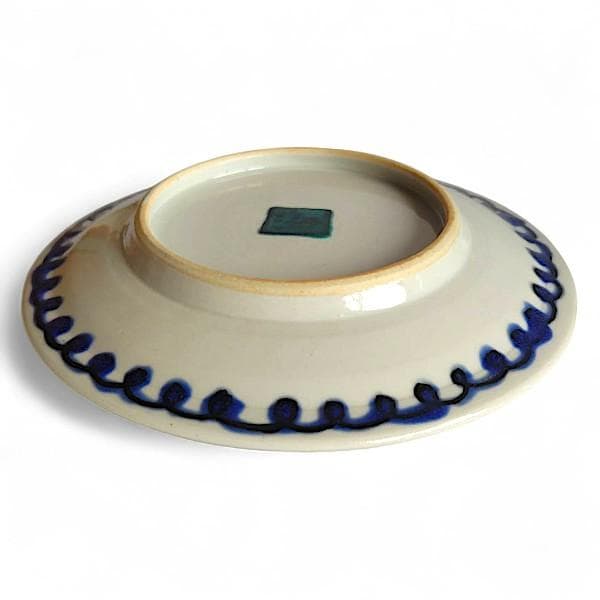 九谷焼 海部公子 絵付け カップ＆ソーサー 1客 共箱 黄布 経歴書 直筆