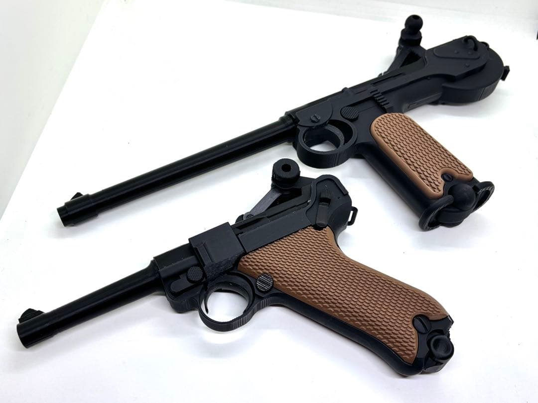 ルガーP08・ボーチャードC93 レプリカモデル　セット（機能なし、金属なし）