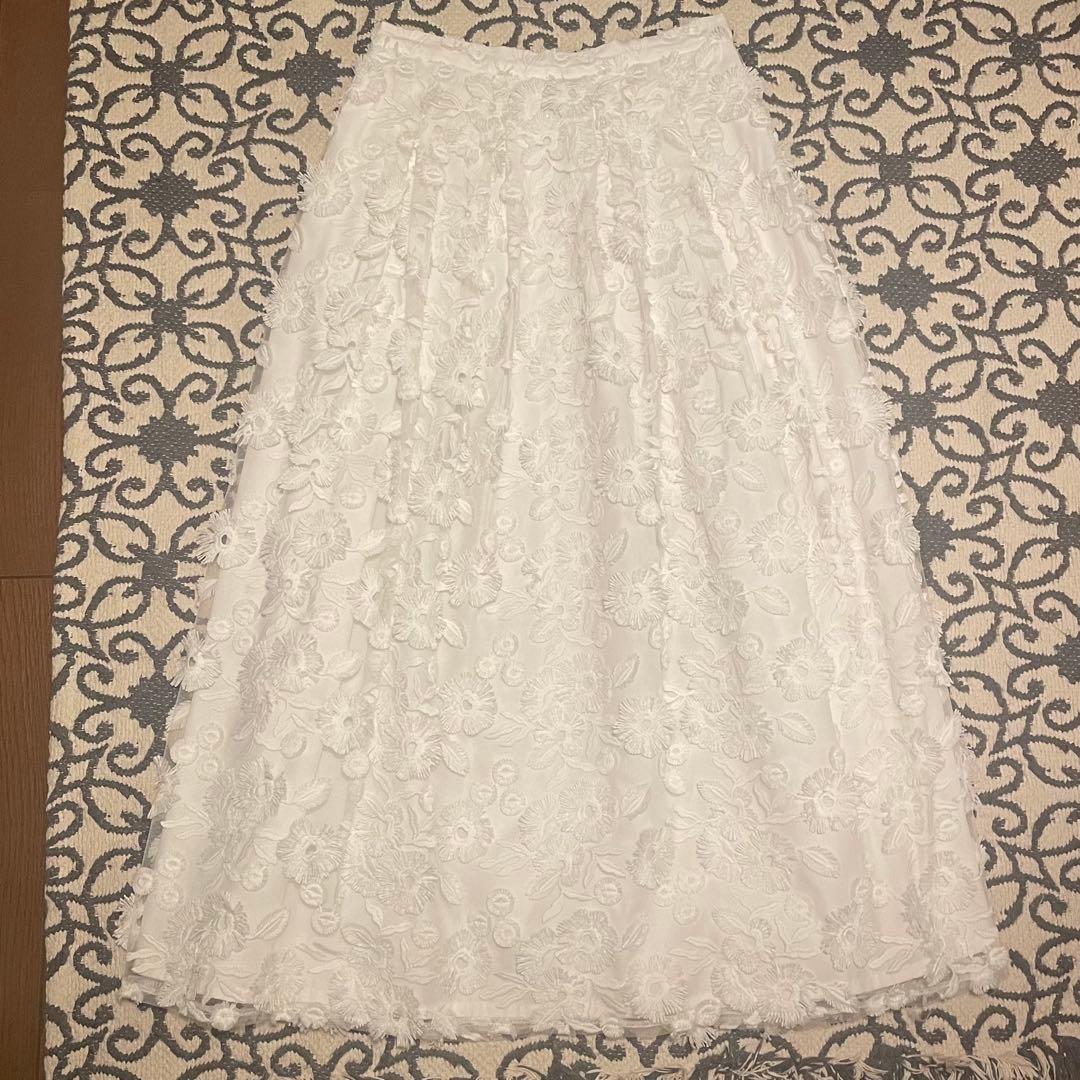 ツルバイマリコオイカワ odette フラワーレーススカート36 - メルカリ
