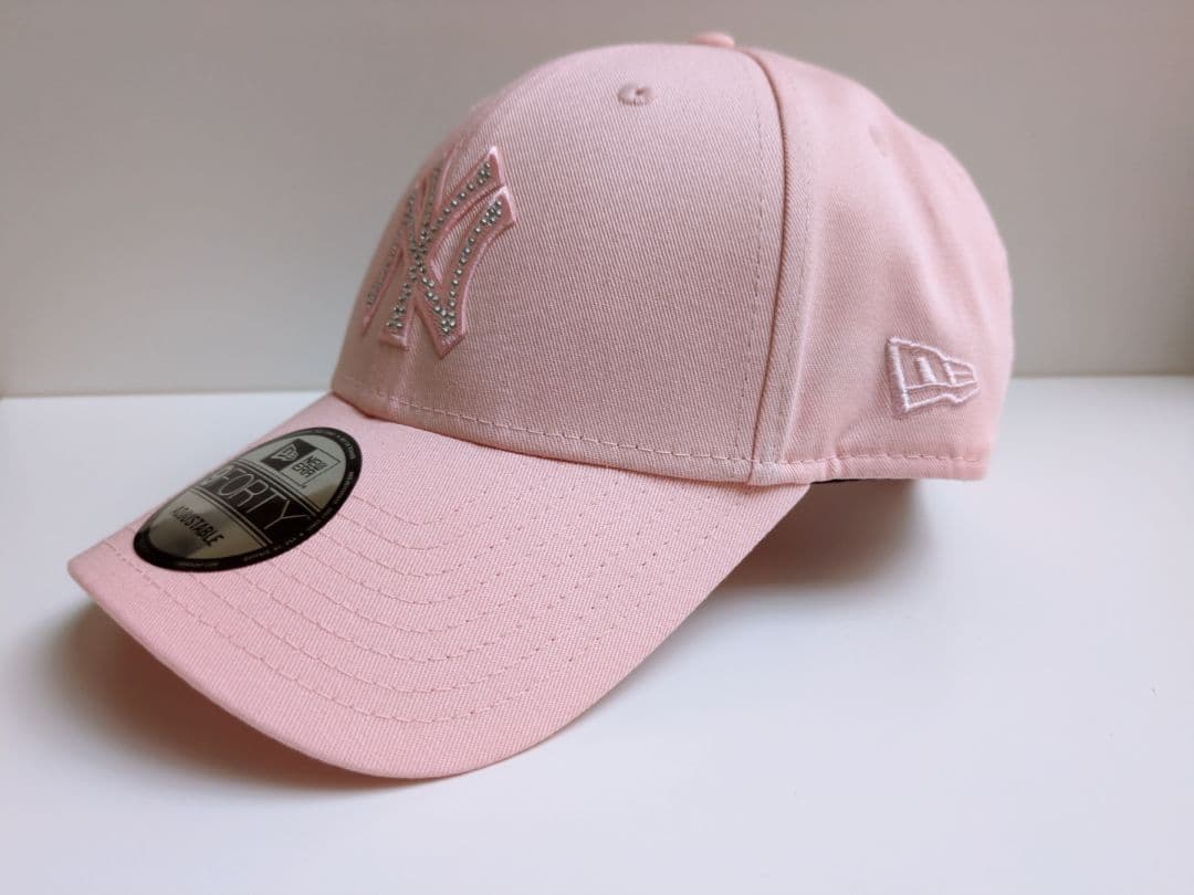 ニューエラ 9FORTY ヤンキース ラインストーン ピンクレモネード