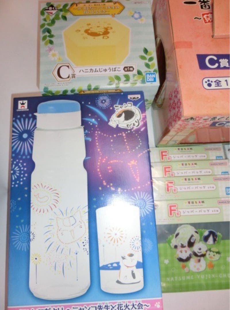 夏目友人帳　ニャンコ先生　グッズ　約27個　ソフビ貯金箱 グラス 小皿 チャーム