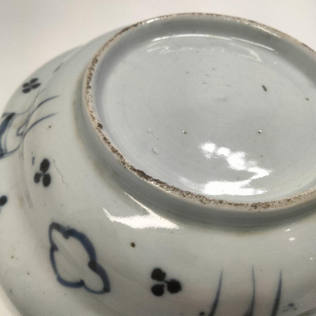 Y556-6 明治期 古伊万里 染付 中皿 魚文 直径17㎝ QQQ - メルカリ