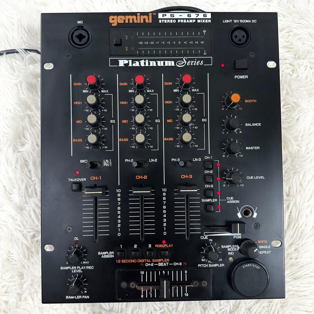 通電OK！✨ gemini PS-676 ミキサー DJ サンプラー - メルカリ