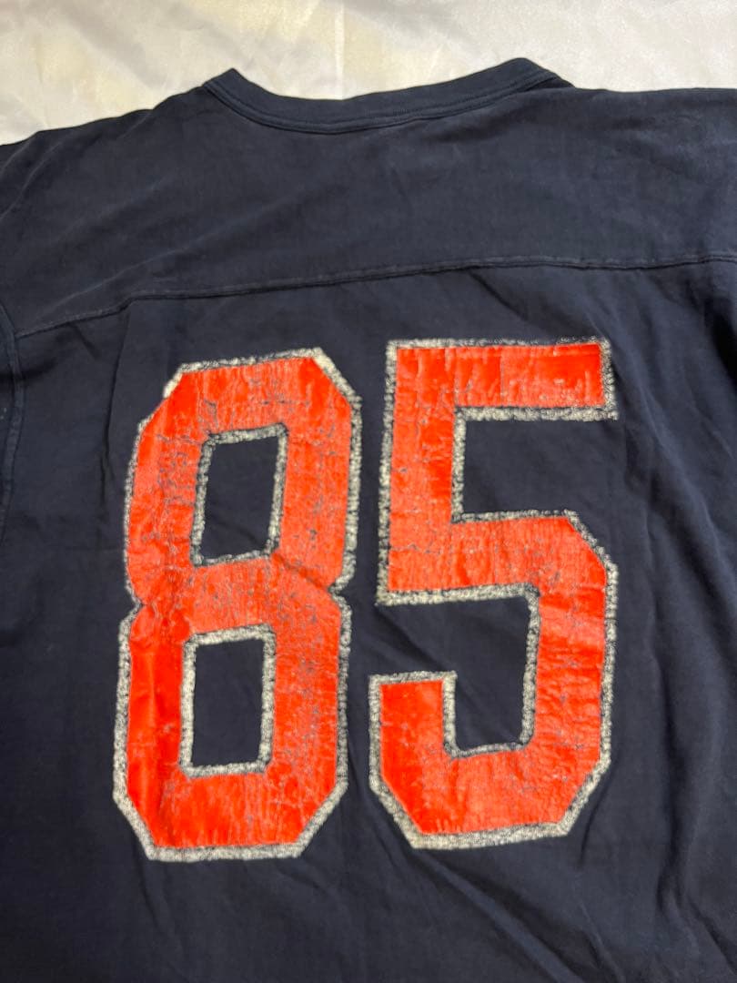 希少 ビッグサイズ チャンピオン 70S バータグ フットボールT Vネック