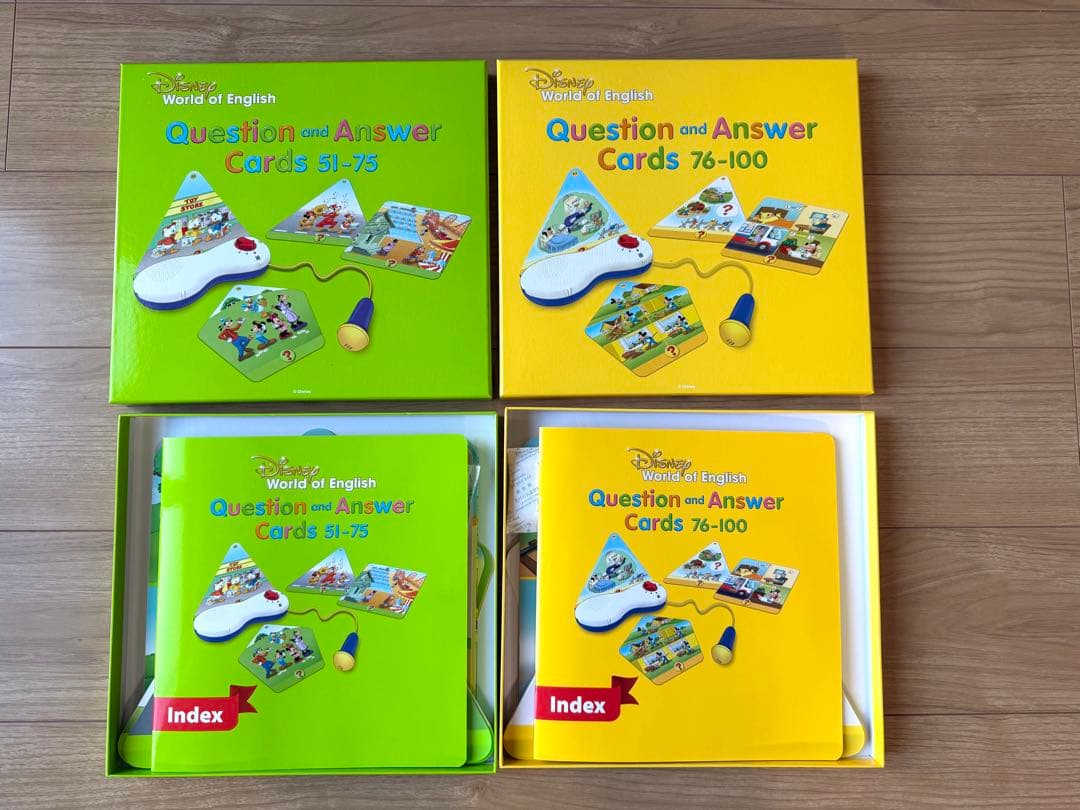 美品】クエスチョンアンドアンサー ディズニー 英語 Q&Aカード dweの
