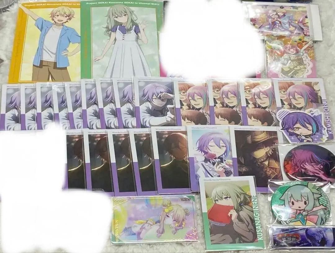 プロセカ 缶バッジ エピカ 箔押し ノーブルアート 特典 色紙 - メルカリ