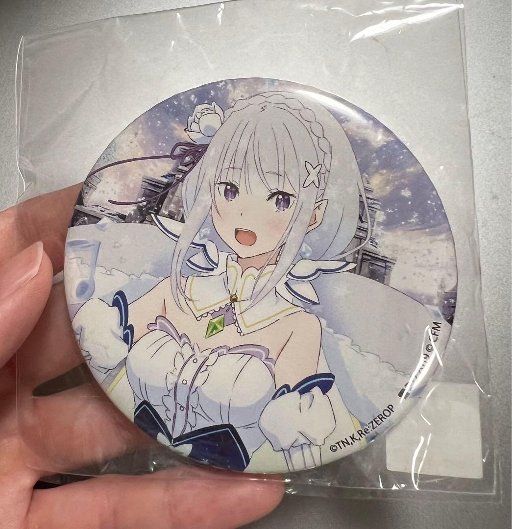 初音ミク 雪ミク miku リゼロ エミリア 缶バッジ 2個セット
