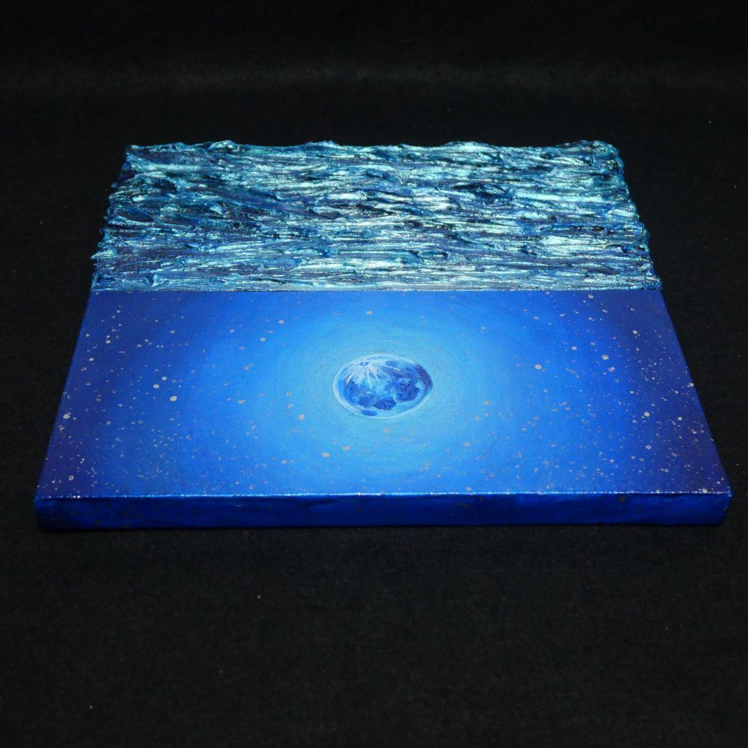油絵 油彩 油彩画 絵 絵画 【青い満月】 - メルカリ
