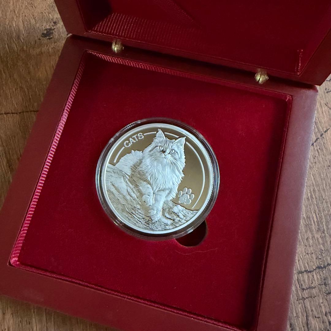 レア☆2025 1oz フィジー キャットコイン 猫 銀貨 純銀 シルバー