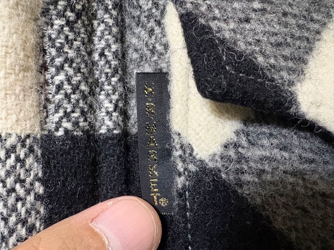 H.R.MARKET WOOLRICH チェック　エルボーパッチ　CPO 3