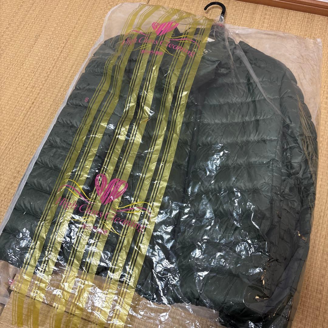 ピレネックス 38サイズ軽量ダウンジャケット オリーブグリーン 収納袋