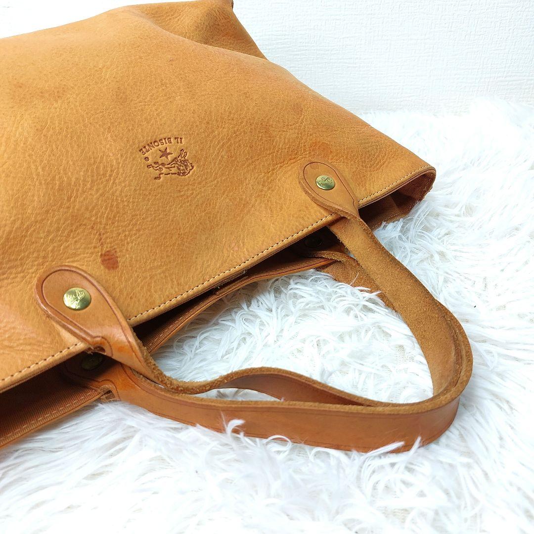 IL BISONTE トートバッグ ハンドバッグ 本革 ユニセックスの通販はau