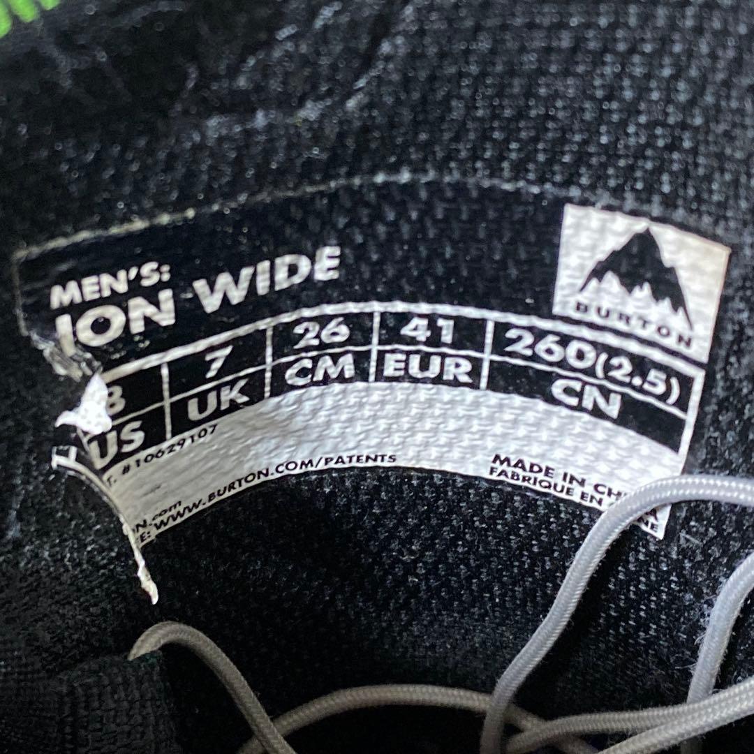 バートンBURTON ION WIDE 24-25モデル 26.0cm