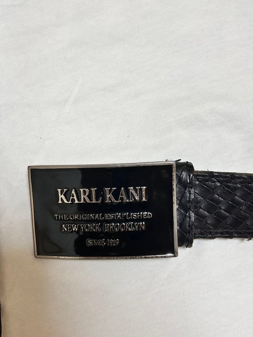 【希少レア】90s カールカナイ　本革　ベルト KARL KANI 楽天市場】カールカナイゴルフ メンズ ホールレス バックル ベルト