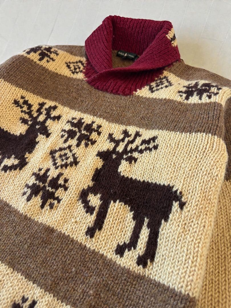 Ralph Lauren】ノルディック ニット / カウチン / フェアアイル - メルカリ