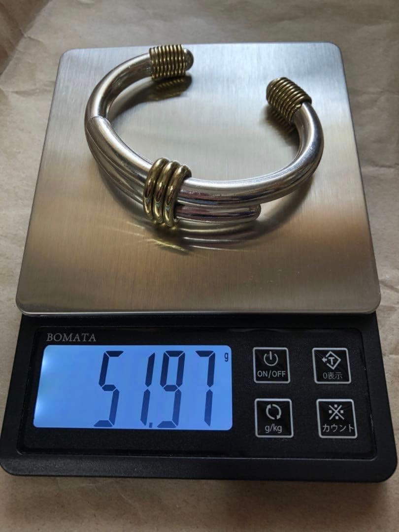 メキシコ製 vintage 925 シルバー パイプ バングル