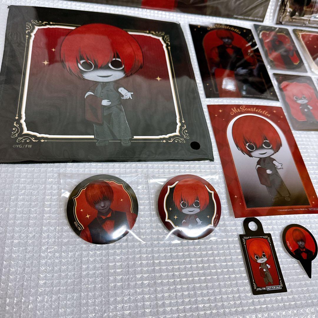 文字化化　カフェ　THEキャラカフェ　赤い傘の男　ランチョンマット　アクスタ