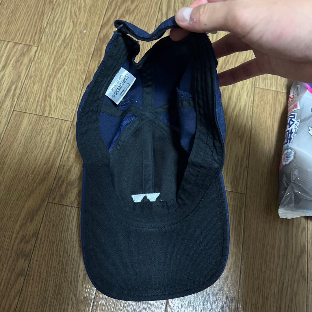 YONEX ネイビーキャップ ロゴ入り - メルカリ