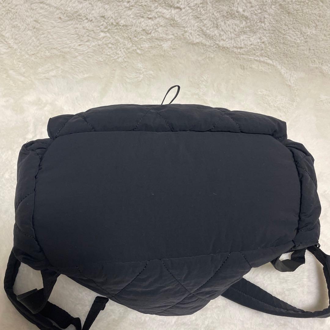 しまむら mumu キルティング BIG軽量リュック ブラック - メルカリ