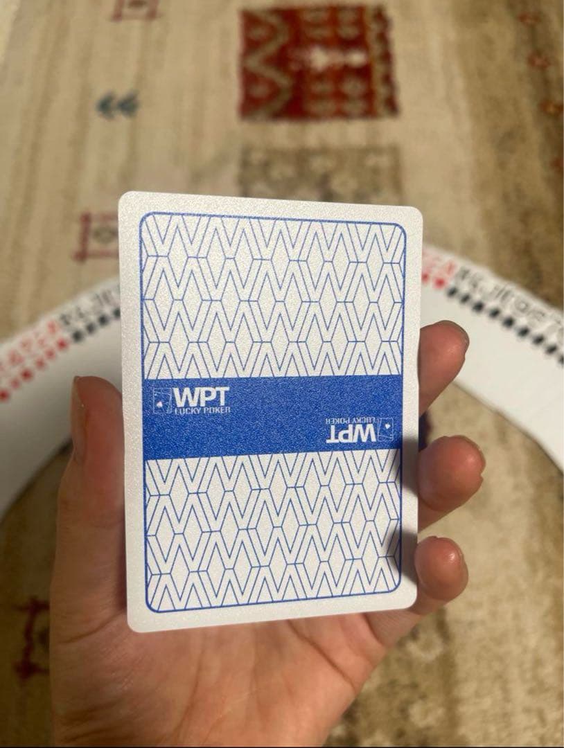 ポーカー大会専用WPT プラスチックトランプ 防水（赤・青1セット