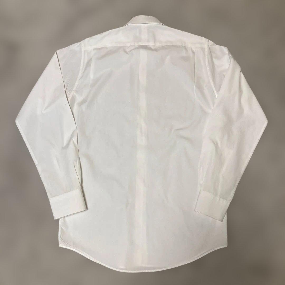 HERMES 白シャツ.セリエボタン☆38.M.フランス製.クリーニング済