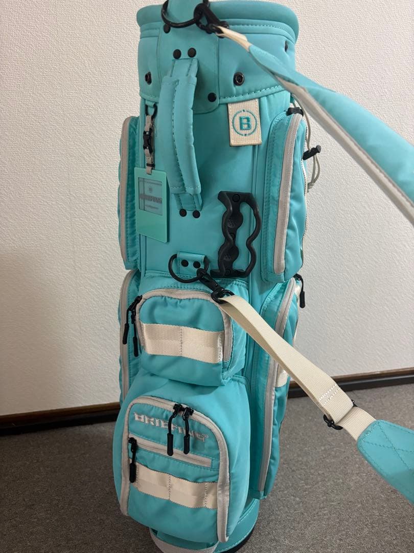 BRIEFING キャディバッグ AQUA限定色-正規通販商品