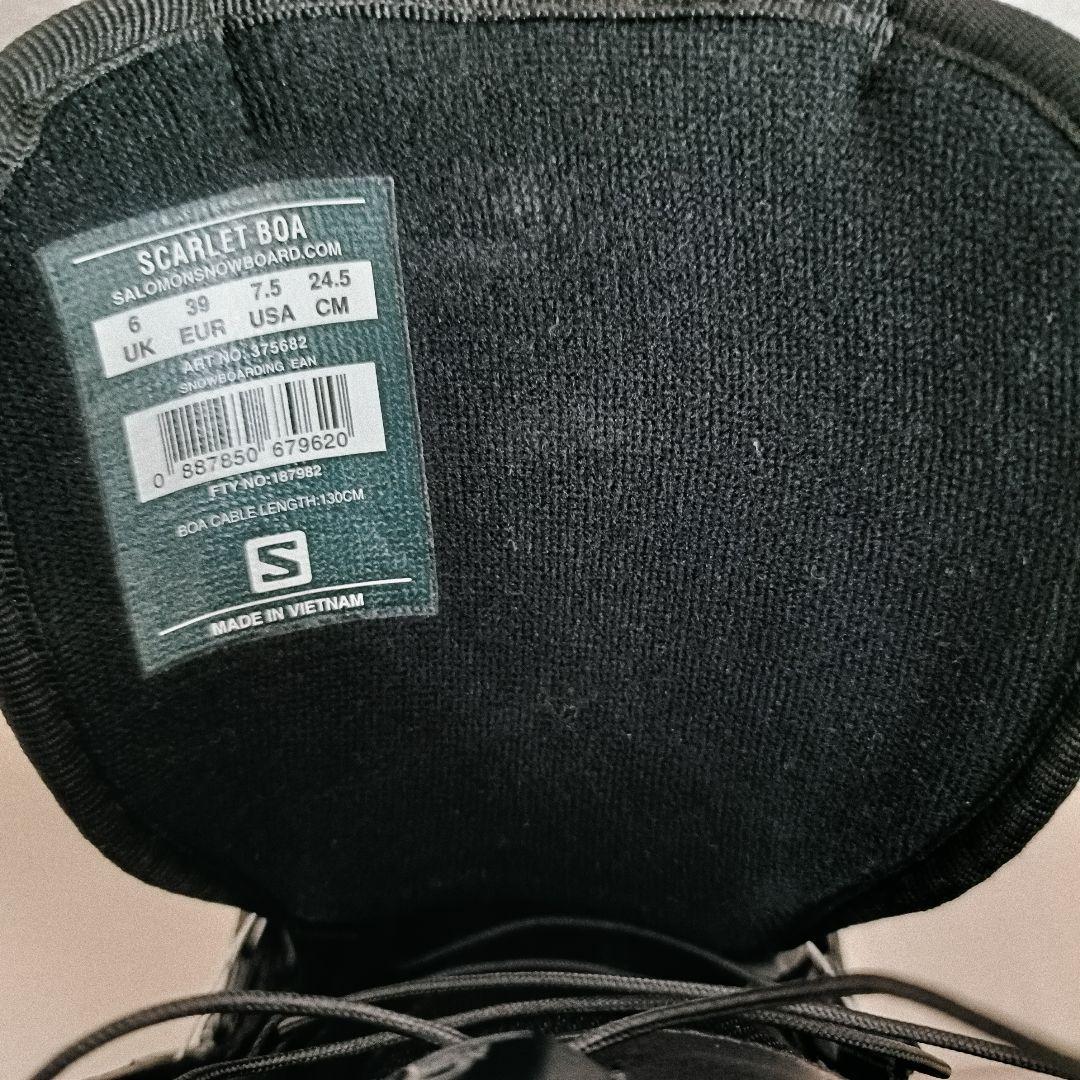 【美品】SALOMON SCARLET BOA 24.5cm