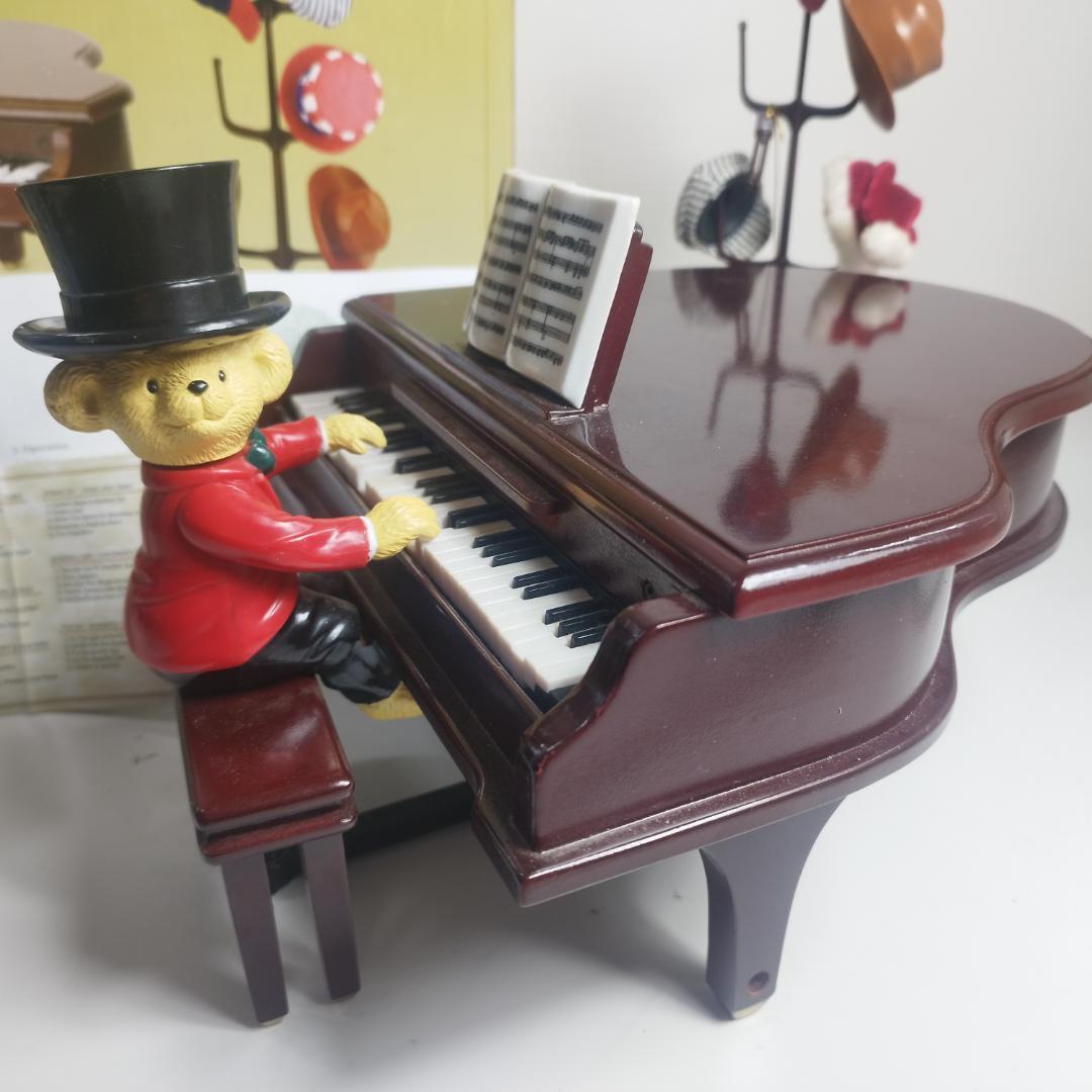 ミスタークリスマス テディベア ピアノ オルゴール 美品 日本未発売