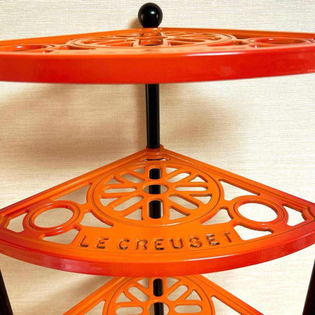 Le Creuset ルクルーゼ ポットスタンド 5段 オレンジ ラック - メルカリ