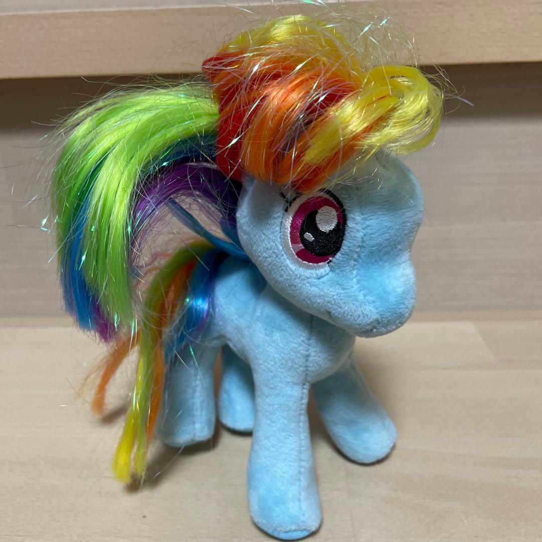 お値下げ中】マイリトルポニー レインボーダッシュぬいぐるみ - メルカリ