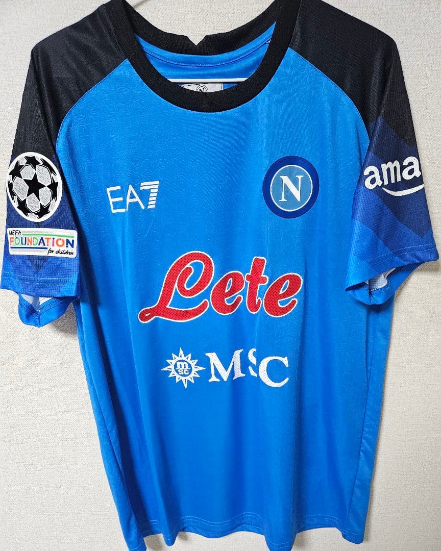 ナポリ 22/23 クヴァラツヘリア オーセンティックユニフォーム CL仕様