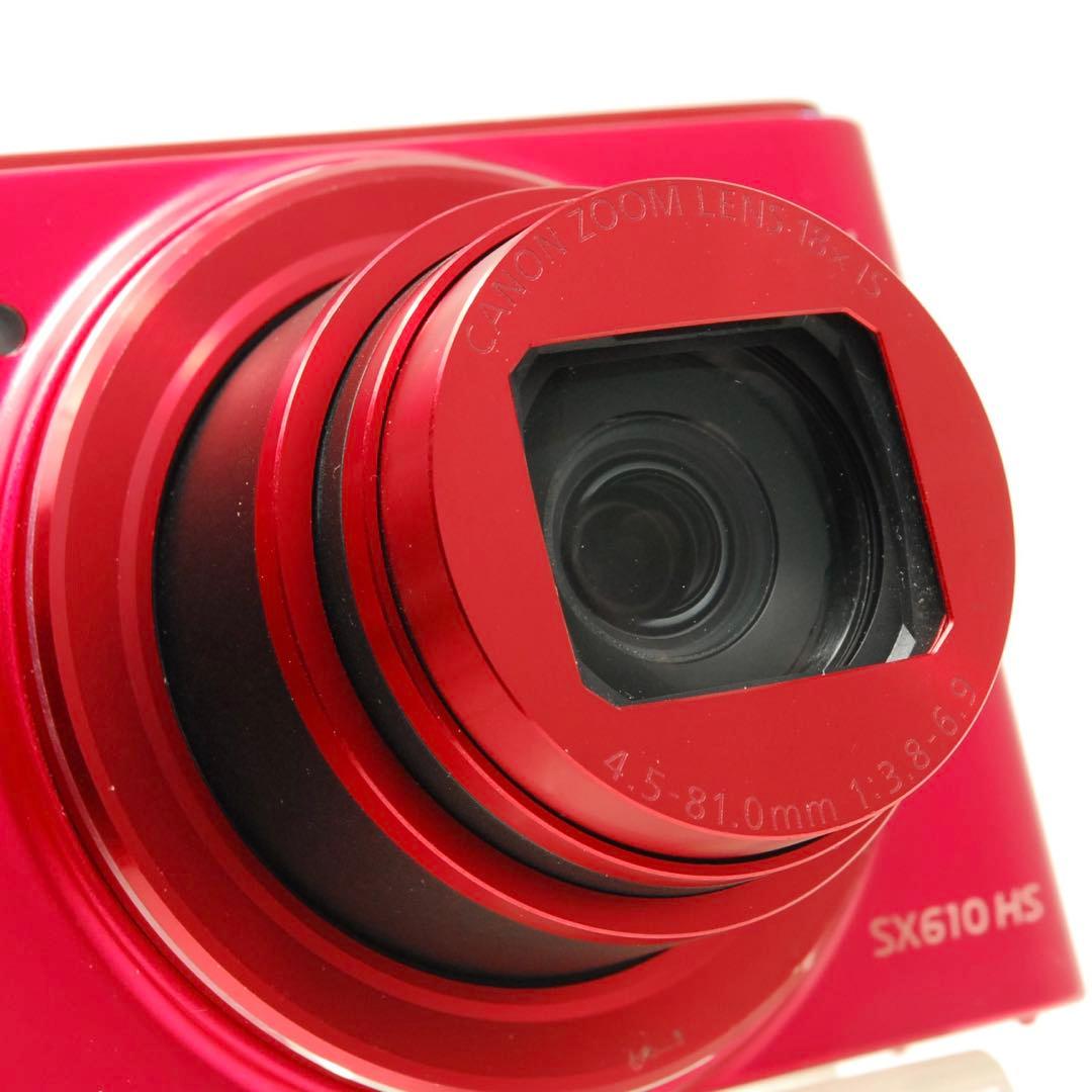 Canon PowerShot SX610HS ❤️スマホ転送 動作確認済 レッド - メルカリ
