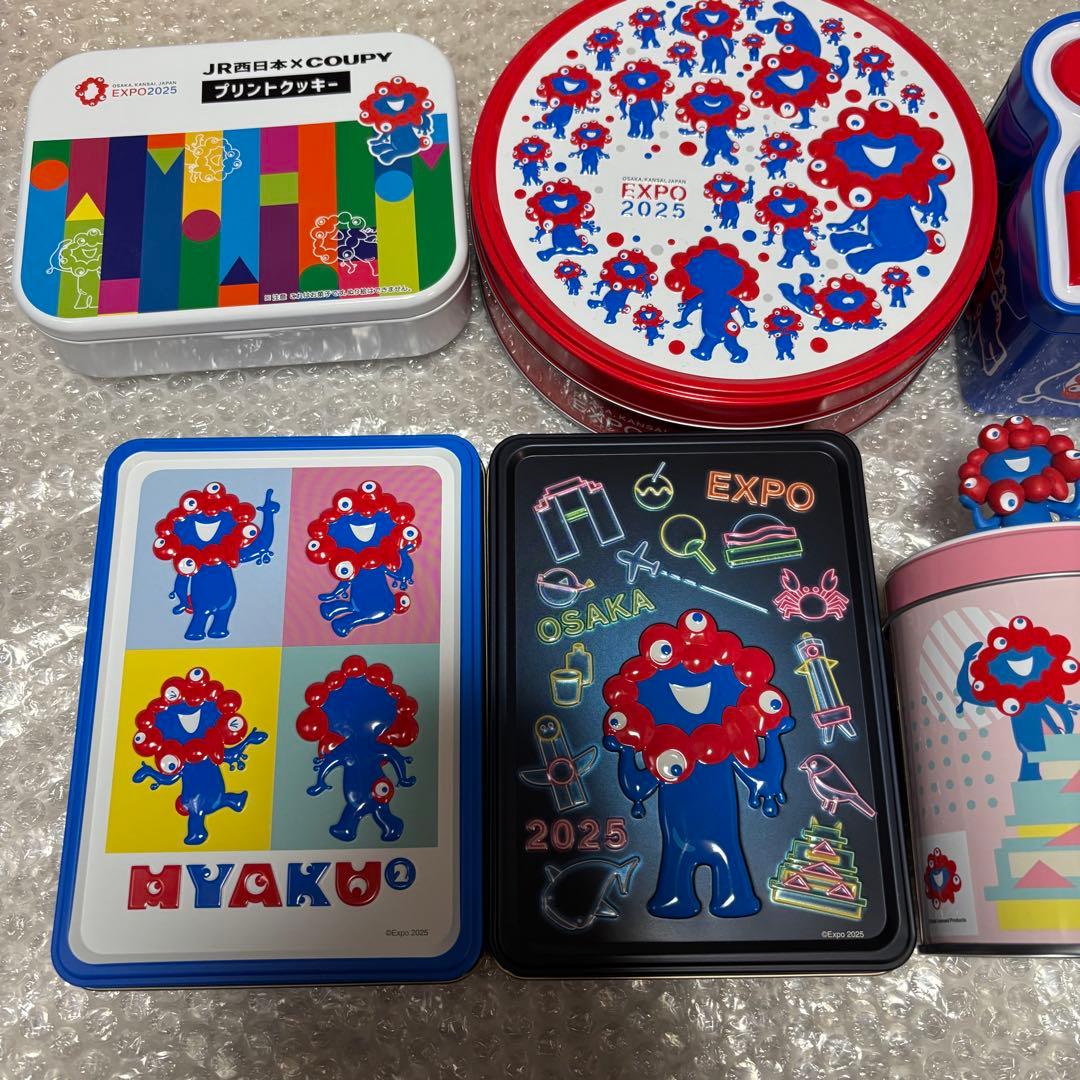大阪関西万博　ミャクミャク　お菓子の缶セット