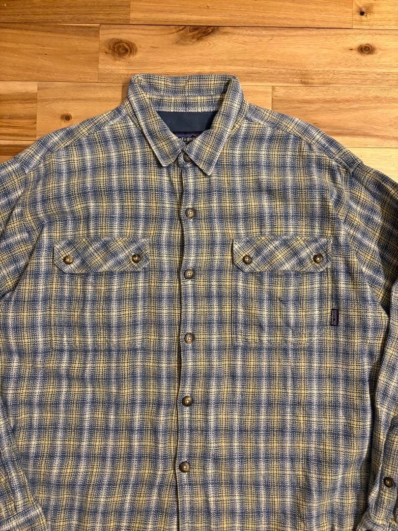 ⭐︎美品⭐︎ patagonia パタゴニア ヘビネル ポルトガル製 90s patagonia ヘビーフランネルシャツ M/パタゴニア ポルトガル製