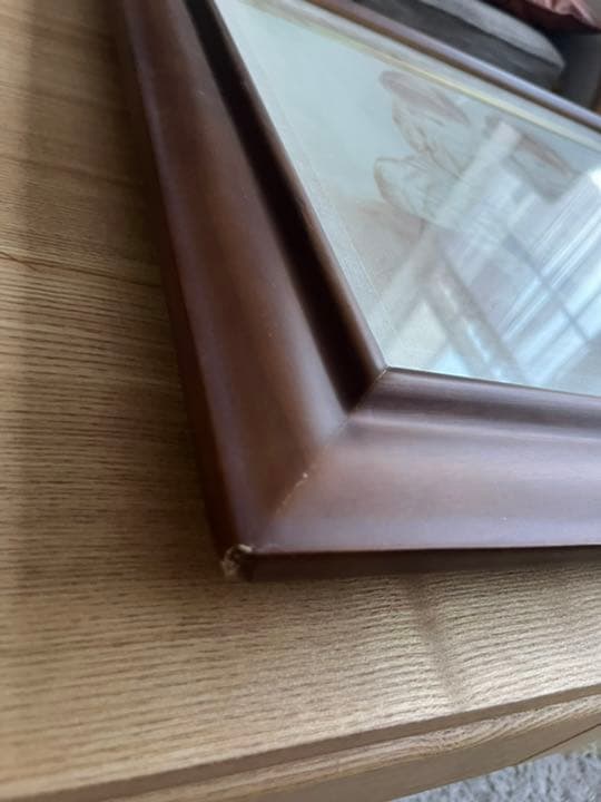 ハンドメイド　トールペイント　キャンバス　茶系