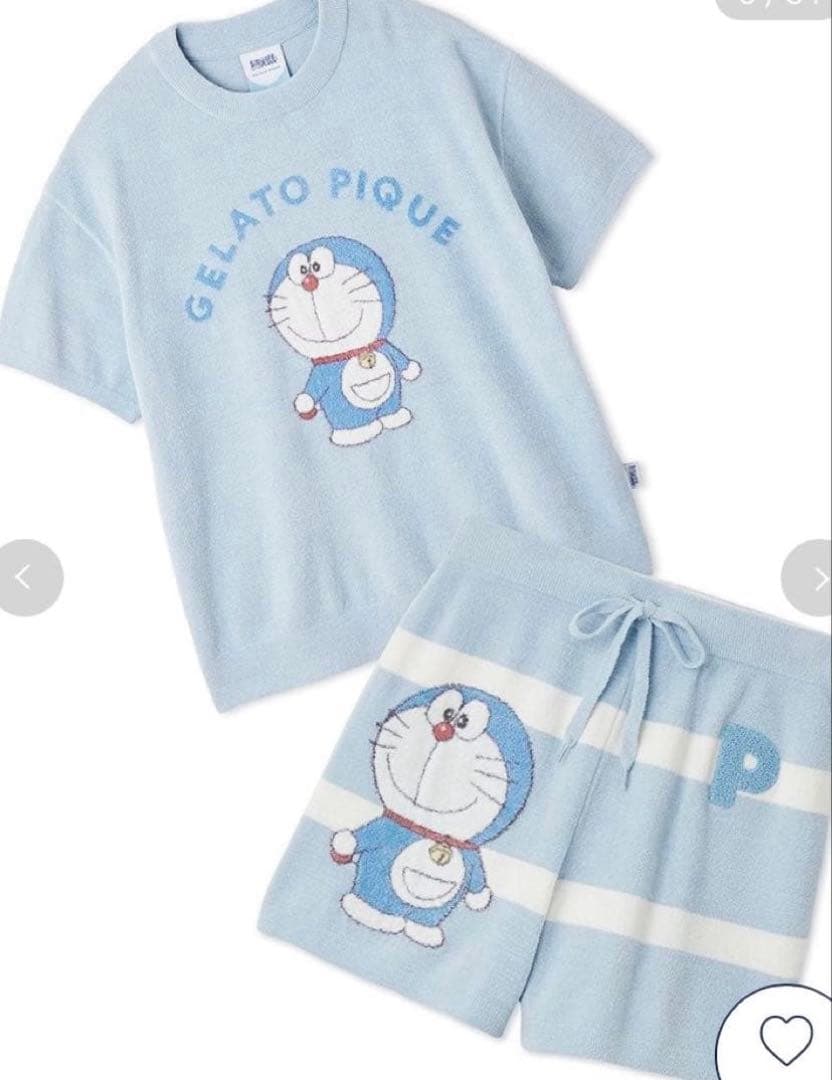 GELATO PIQUE⭐︎ドラえもん ルームウェア上下セット ドラえもん meets GELATO PIQUE】喜怒哀楽あふれるドラえもんとドラミ