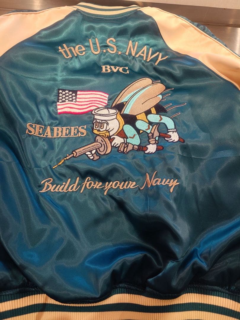 U.S.NAVY BVC リバーシブル　スカジャン