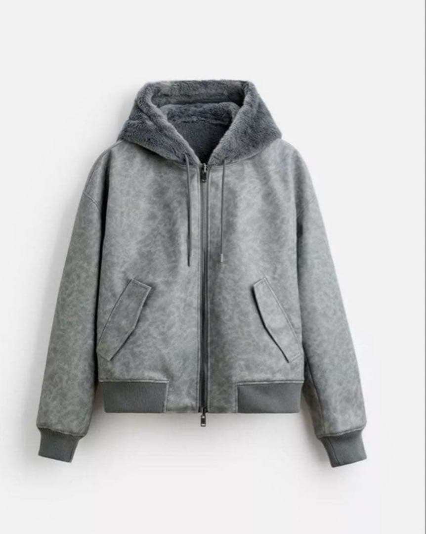 最終値下げ　ZARA リバーシブル　ボンバー　ジャケット M ZARA｜リバーシブル ボンバージャケット フェイクレザー 防寒 (ZARA