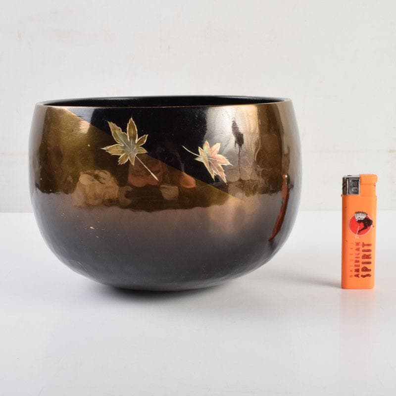 仏教美術 仏具 銅製鎚目 紅葉蒔絵 本手打 おりん V 8937 - メルカリ