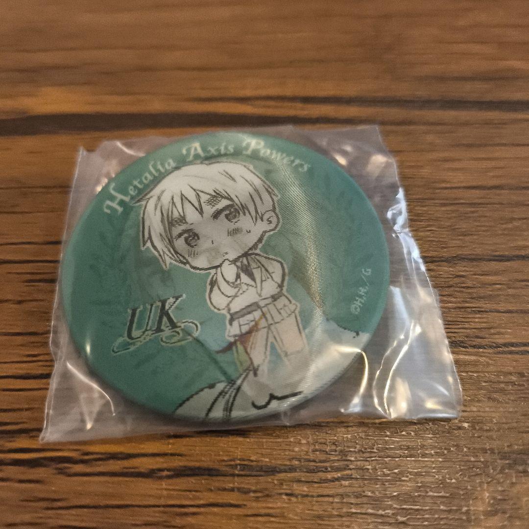 ヘタリア　チェンジング缶バッジ　イギリス　愉快な仲間たちだよっ！