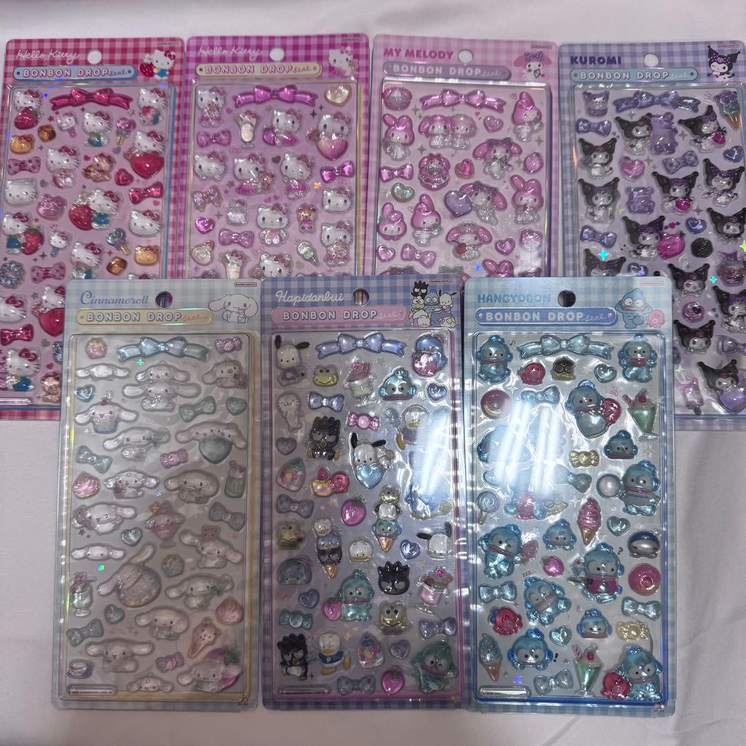 正規品】 サンリオ ボンボンドロップシール 第2弾 7点セット - メルカリ